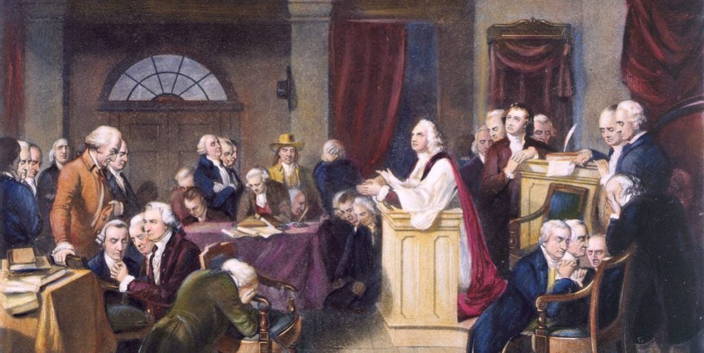 Government Calls to Prayer 1775 Continental Congress